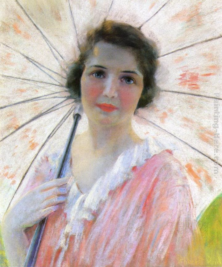 Lady with a Parasol painting - Robert Reid Lady with a Parasol art painting